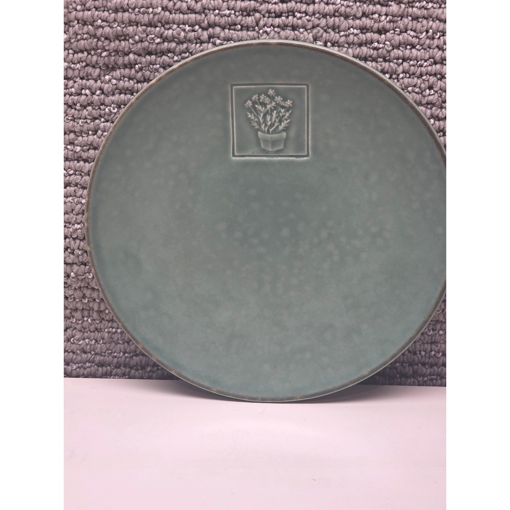 Pfaltzgraff Naturewood Serenity Salad Plate Sage Green‎ Floral Bee 8.25in USA
